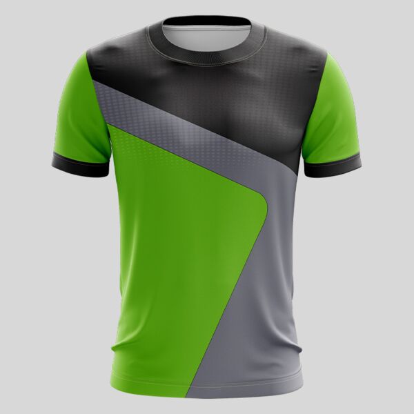 Green Esport Pattern Full Print Roundneck Shirt Thumbnail