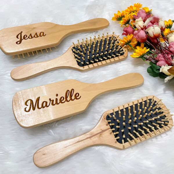 Engrave Wooden Hairbrush Thumbnail