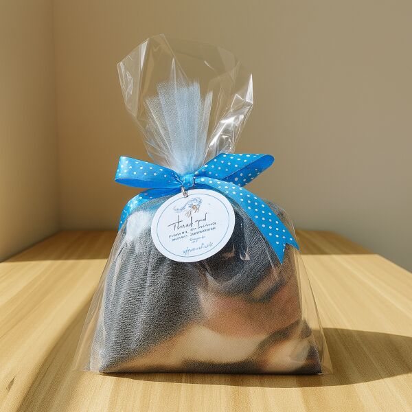 Tulle & Plastic Pillow Packaging w/ Tag Thumbnail