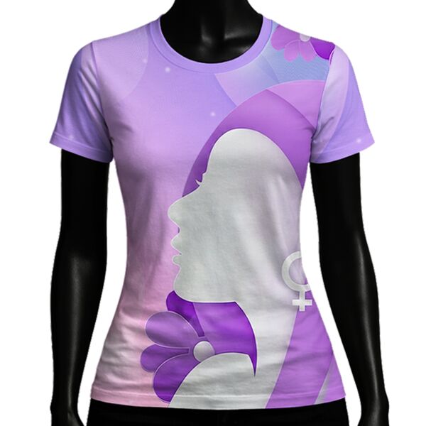 Women's Month Full Print Sublimation Roundneck Shirt Thumbnail